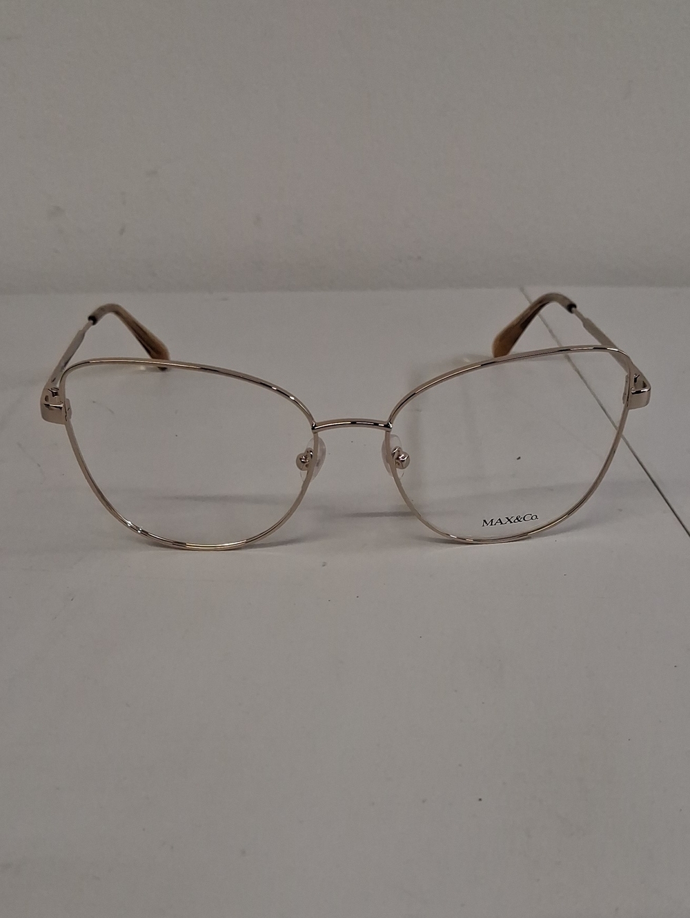NWOT Rxable Womens Max & Co. MO5018 Eyeglass Frames Gold